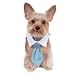 Dog Necktie Wedding Collar- Ocean Blue, L/XL (Neck 12-14