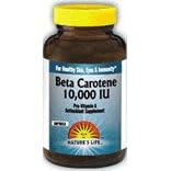 Beta Carotene 10,000 IU - 100 - Softgel by Nature's Life
