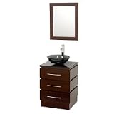 Wyndham Collection Rioni 22.25-in. Single Bathroom Vanity Set Color - Espresso