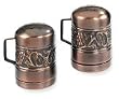 Old Dutch International 4? Inch Antique Embossed Stovetop Salt & Pepper Set