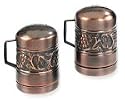 Old Dutch International 4? Inch Antique Embossed Stovetop Salt & Pepper Set