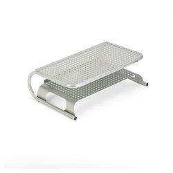 ALLSOP, INC. Metal Desktop Printer Monitor Stand, 19w x 12 1 2d x 6h, Pewter by Allsop