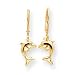 Jewelry : Sardelli - 14k Small Dolphin Dangle Earrings