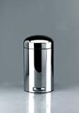 Brabantia Retro Pedal Bin Brilliant Steel 12 litre plastic bucket