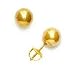 14k Yellow 7 mm Ball Screw-Back Earrings