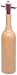 14.5" - 37cm Tall Wooden Wine Bottle - Natural Pepper Mill