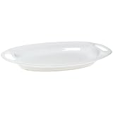White Porcelain 20-Inch Platter by Home Essentials