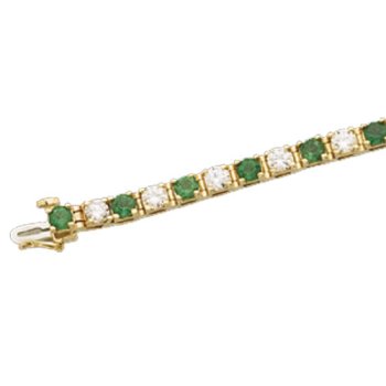 Emerald and Diamond Bracelet
