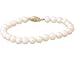 6 - 6.5mm Cultured Round Pearl Bracelet 14K Yellow Gold