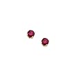 14K Yellow Gold 3 MM Ruby Children's Earring Studs