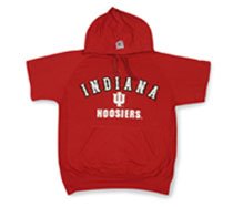 Buy Indiana Hoosiers Hooded Short Sleeve Sweatshirt by Star Struck