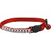 East Side Collection Rhinestone Cat Collar Red