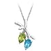 10kt. White Gold, Peridot & Blue Topaz Fashion Pendant