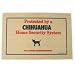 Chihuahua Home Securtity System Doormat (Taupe background/ red and black lettering, 18' x 27')