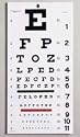 Snellen Eye Chart 22" L x 11" W