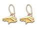 Denver Broncos Team Logo Earrings In 14kt Gold