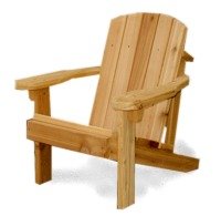 Childrens Toyshop  Toys : Childrens Cedar Adirondack Chair - Natural Cedar