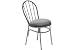 Fabric Classic Bistro Chair Gray