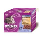 Whiskas Tender Bites Diced Variety Pack Canned Cat Food (12/3-oz pouches)