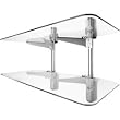 Vantage Point AXWG02S 2-Shelf Audio/Video Wall Shelves (Silver)