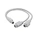 New Cables To Go Mouse/Keyboard Y-Splitter Cable - mini-DIN (PS/2) Male - mini-DIN Female - 1ft