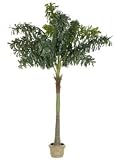 12' Silk Fishtail Palm Tree in Decorative Fiberglass Pot (some assembly required)
