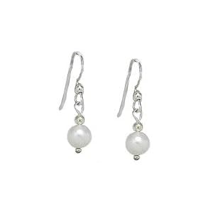 Click here to buy Freshwater Cultured Pearl Earrings in Sterling Silver - Gems Couture by Gems Couture.