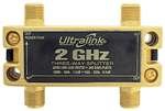 Ultralink PLATINUM Series Videophile Pro 3 GHz 3-Way Signal Splitter - Antenna splitter - F connector (F) - F connector (F)