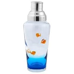 Wild Eye Designs Martini Shaker, Goldfish Design