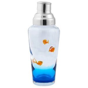 Wild Eye Designs Martini Shaker, Goldfish Design