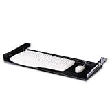 Mead-Hatcher Adjustable Steel Keyboard Drawer, Black (MAT32030)
