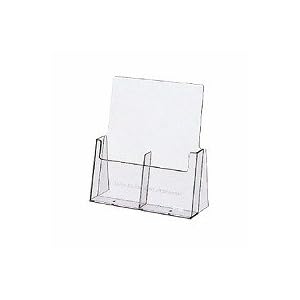 【クリックで詳細表示】PLUS 卓上パンフレット台 A4判3ツ折り2列1段 62-289 MP-121