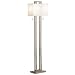 Possini Euro Design Double Tier Brushed Nickel Floor Lamp