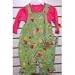Baby : Letop Dots Print Corduroy Overall & Shirt Set - 9 Mo