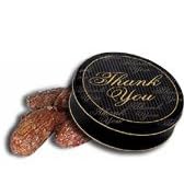 1 and 1 2 lb Bavarian Style Cinnamon Roasted Almonds Tin - Thank You by Catoctin Kettle Korn