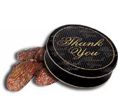 1 and 1 2 lb Bavarian Style Cinnamon Roasted Almonds Tin - Thank You by Catoctin Kettle Korn