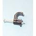 Cable-Tex Cable clips black 100 Pack for 3.5mm round cable