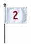 Numbered (10-18) Practice Green Flag Set