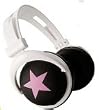 Stylish Headphone Star Black Pink