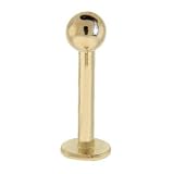 16 Gauge Solid 14KT Yellow Gold Labret - 5/16