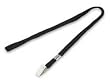Battalion 2XKH2 Flat Neck Cord, Black, PK 10