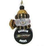 SC Sports Anaheim Ducks Light-Up Snowman Puck Ornament 3-Pack