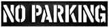 Industrial Grade 3W626 Stencil, Parking Lot, 12 In, No Parking
