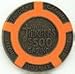 Las Vegas Tangiers Casino $500 Brass Poker Chips, Set of 50