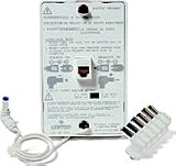 Leviton Out-of-Site Power Jack, Cordless Telephone Wall Phone Wallplate Surface Mount 6P4C Jack, White, #40215-00W