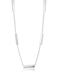 Dean Davidson "CATWALK" Silver Rectangle Linked Necklace