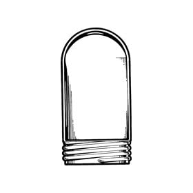Light Fixture Glass - 4-Tier Pagoda