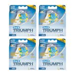 Oral-B Triumph FlossAction Brushheads 4-3 packs (12 total Brushheads)