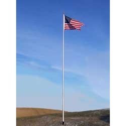 Telescoping Flagpole (White) (2.5"d x 20'h)