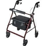 Drive Value Line Rolling Walker - Red